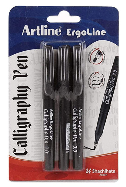 Black Artline Calligraphy Pen (Black)