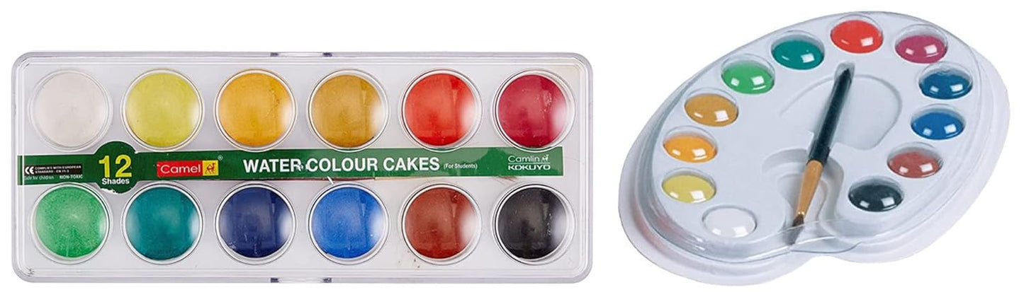 Camel Water Colour Cake 12 Shade Tin