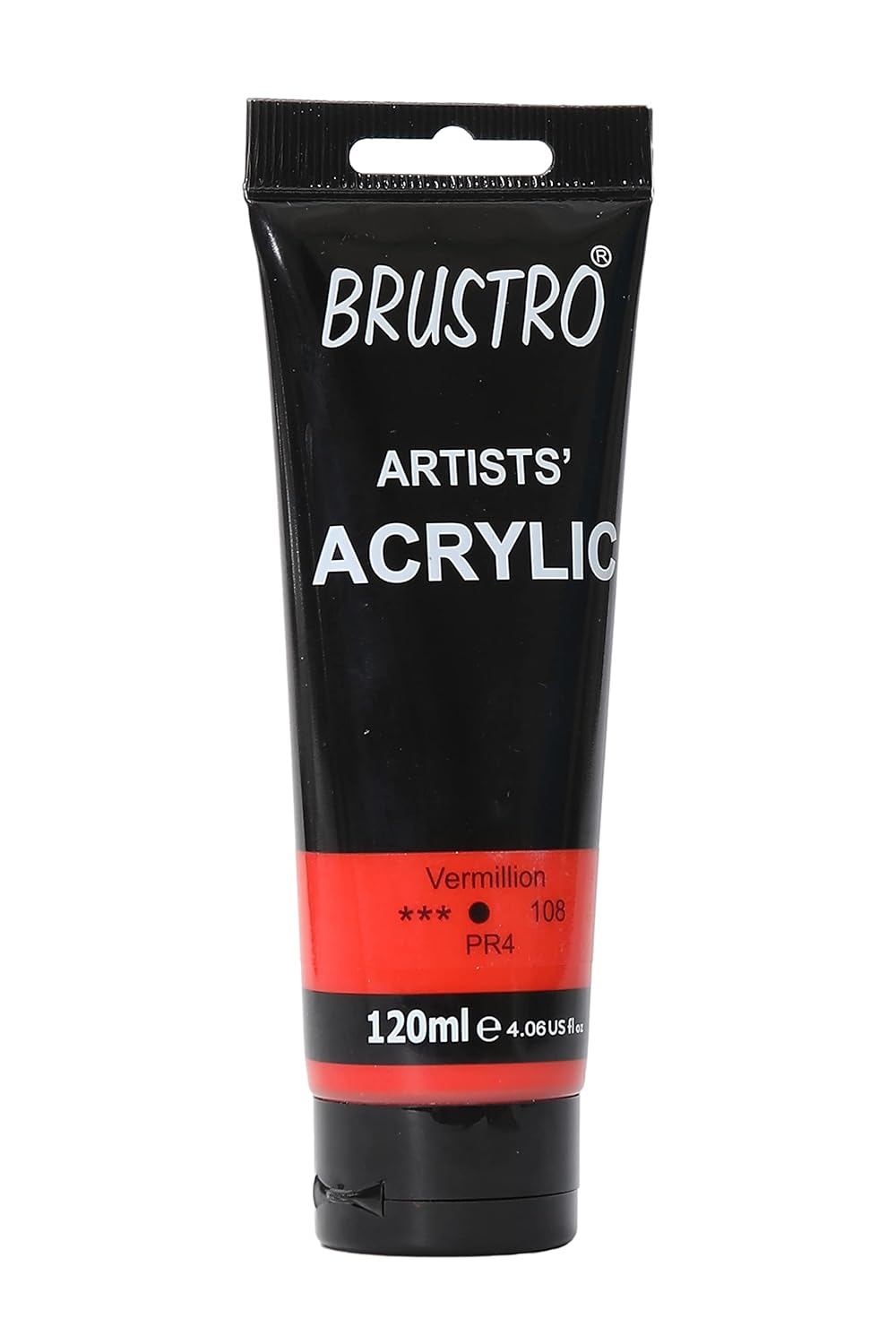 Brustro Artists Acrylic Tube Vermillion 120ml