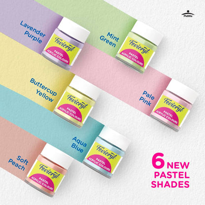 Fevicryl Acrylic Colours Pastel 6 Shade