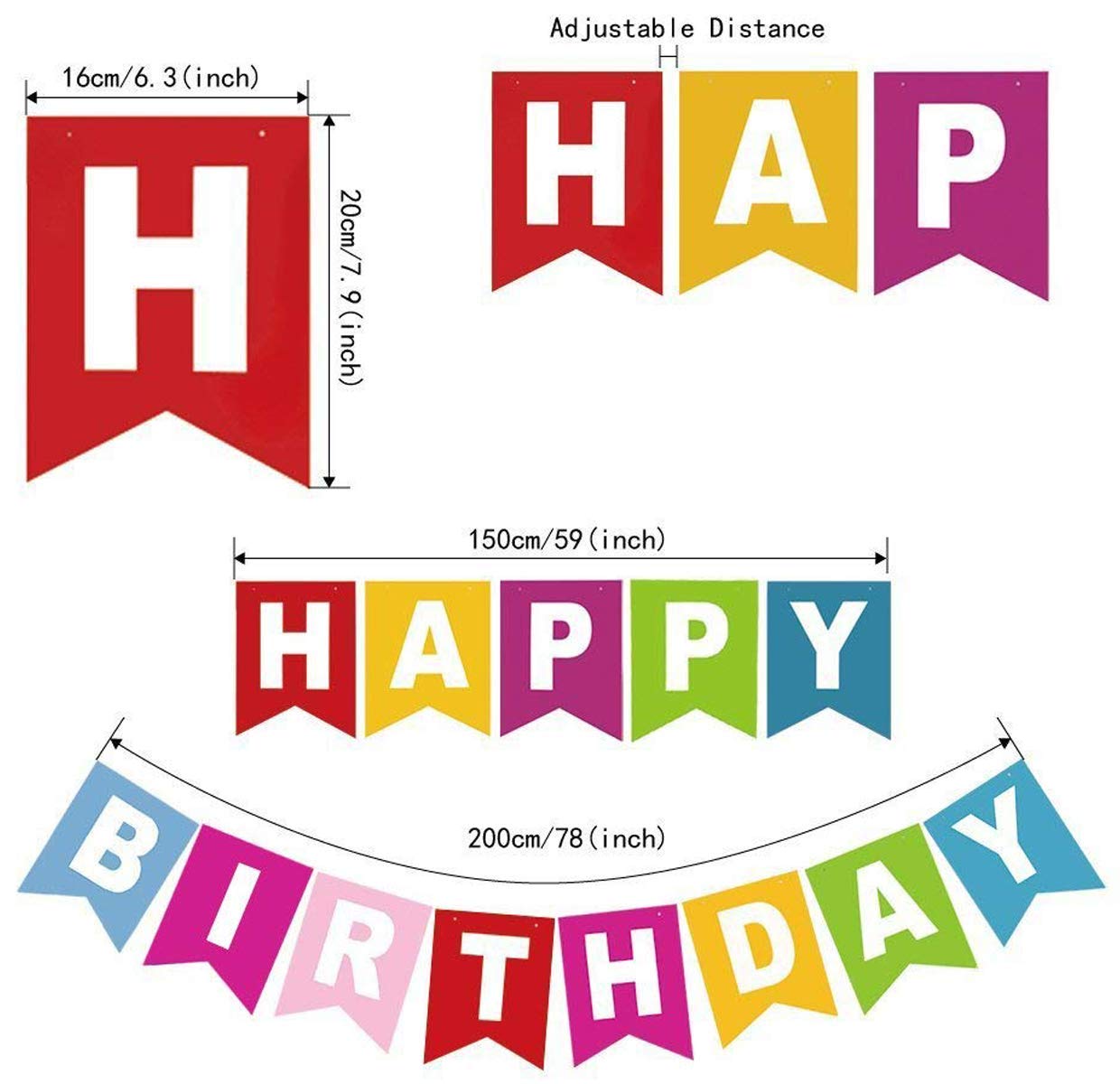 Birthday Banner - Rainbow