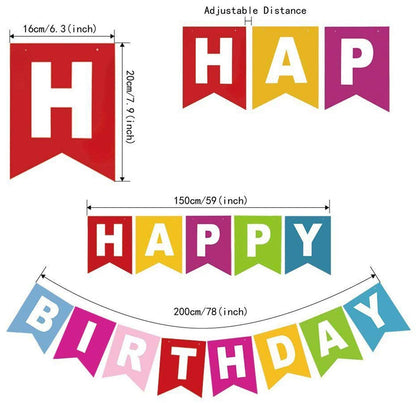 Birthday Banner - Rainbow