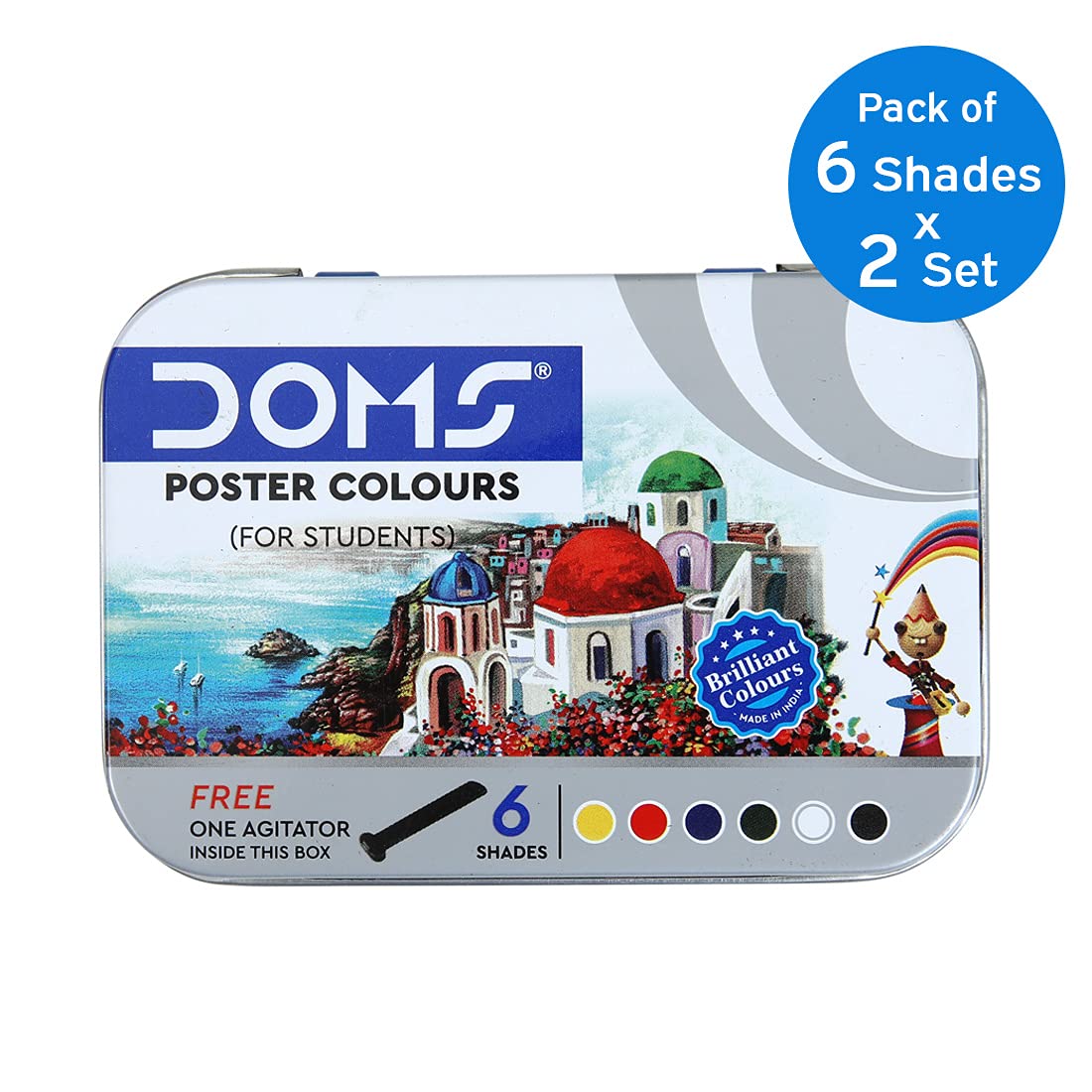 DOMS Poster Colours Set of 6