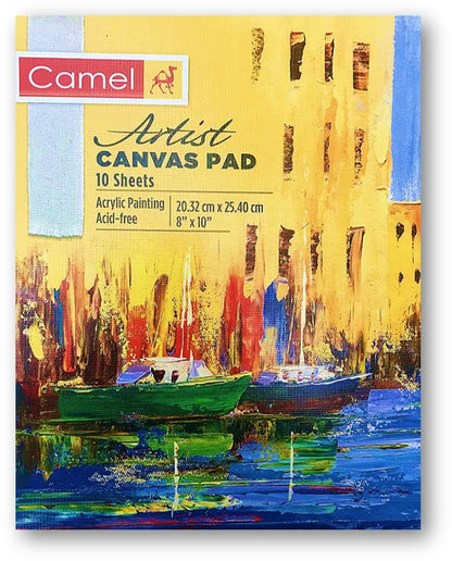 Camel Artist Canvas Pad 20.32x25.40 cm