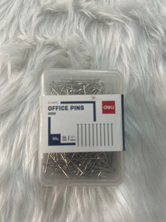 Deli Alpins Office Pins 24mm 50 Gms