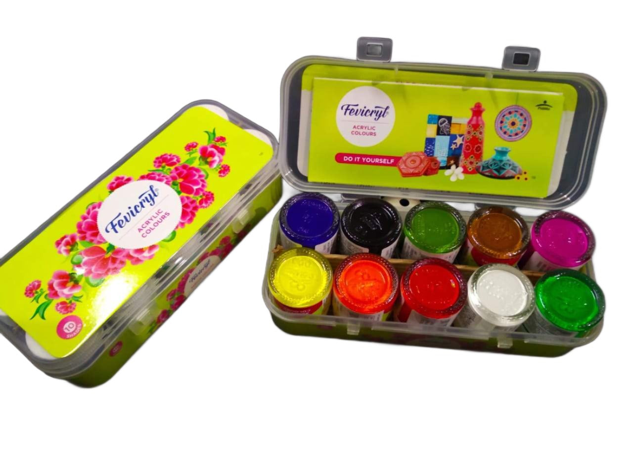 Fevicryl Acrylic Colours 10 Shades Box