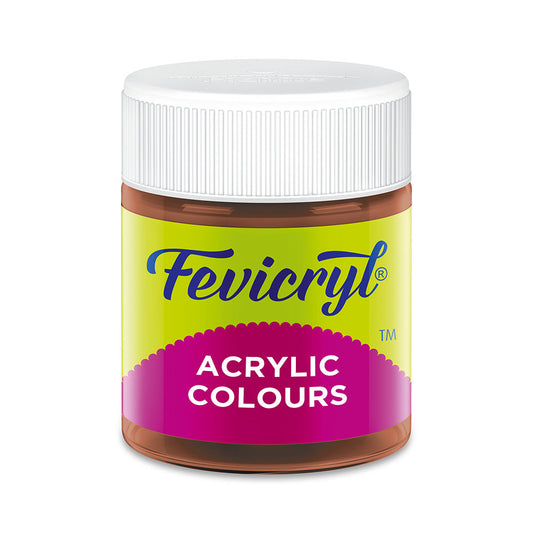 Fevicryl Acrylic Colour- Burnt Sienna 01