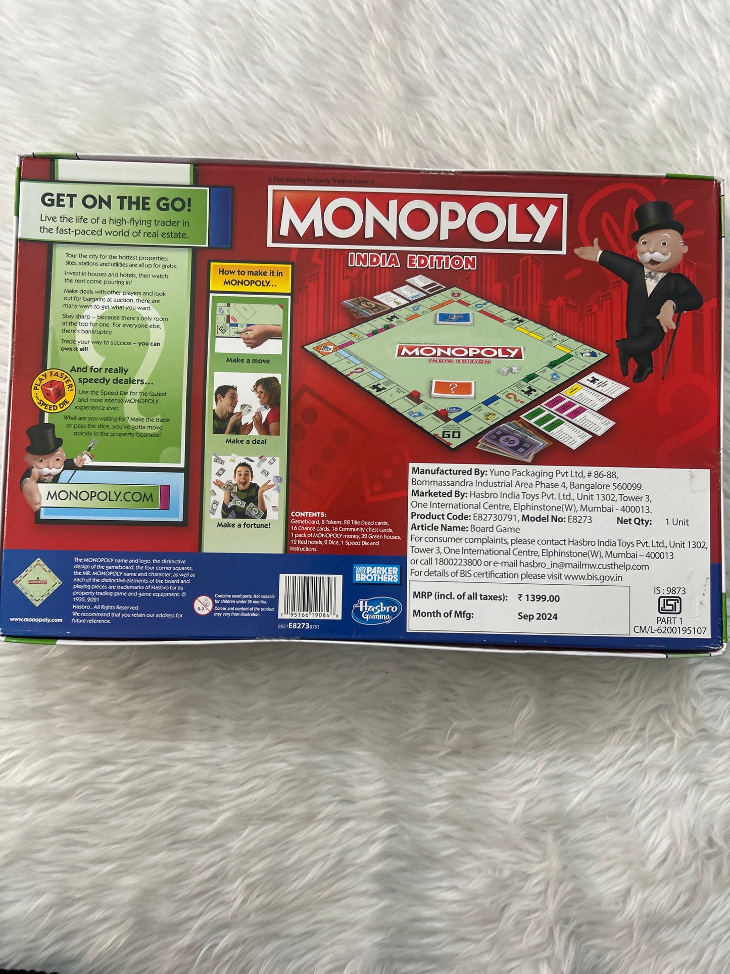 Hasbro Monopoly India Edition 8+