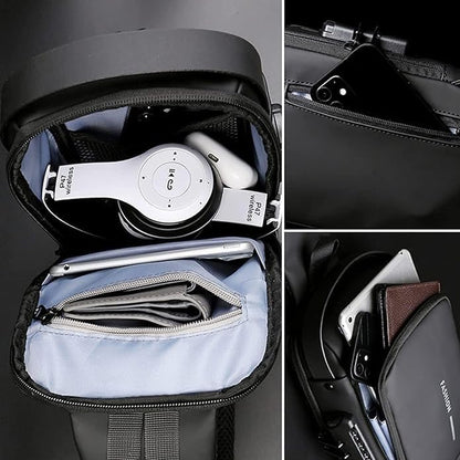 Crossbody Travel Bag with Charging Lock