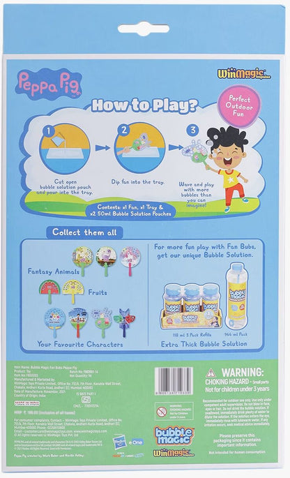 Bubble Magic Fan Bups Peppa Pig