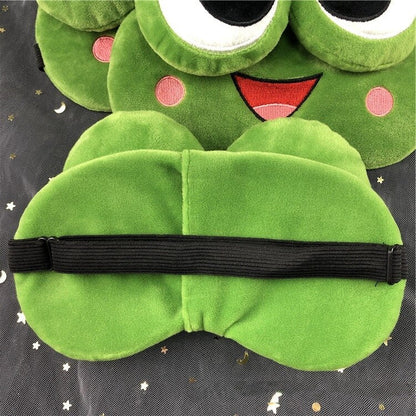 Cute Frog Eye Sleep Mask Dog Face with Freezing Gel