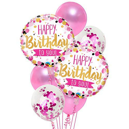 7 Pcs Confetti Balloons by Gifthubmart