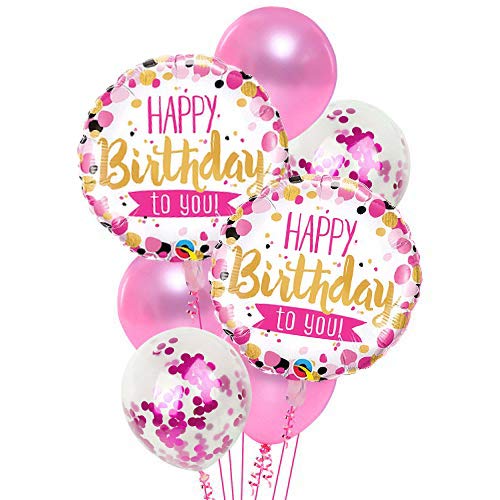 7 Pcs Confetti Balloons by Gifthubmart