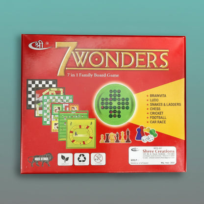 7 Wonders 7 in 1 Family Board Game Shree by Gifthubmart