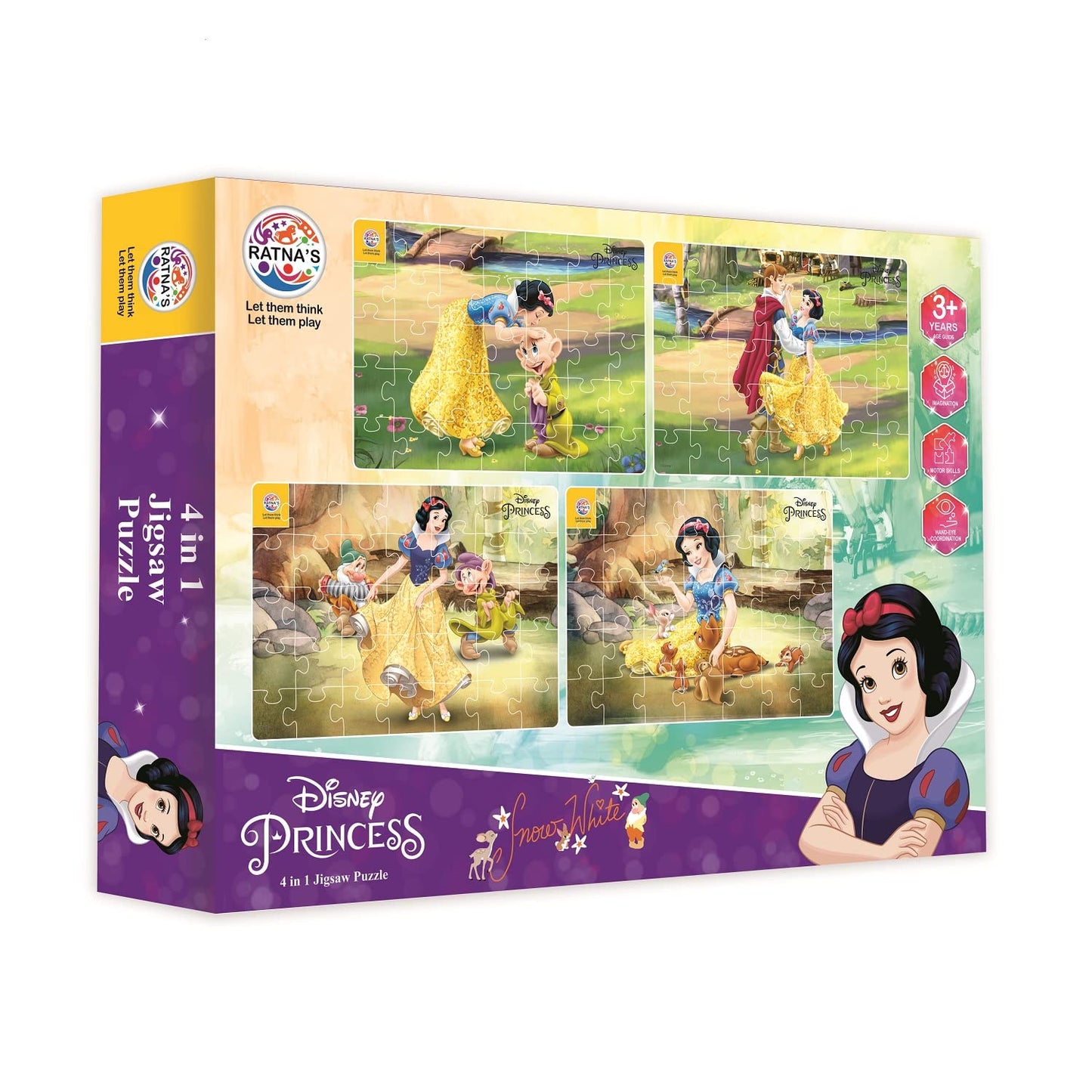 Ratna 4 in 1 Snow White Puzzle