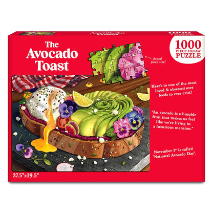 The Avocado Toast 1000 Pcs Puzzle Gouda Games 15+