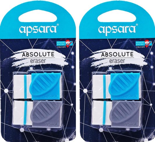 Apsara Absolute Eraser (Set Of 2 Erasers)