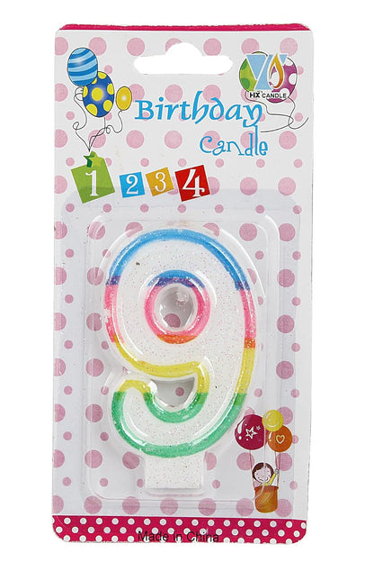 Birthday Number Candle 9