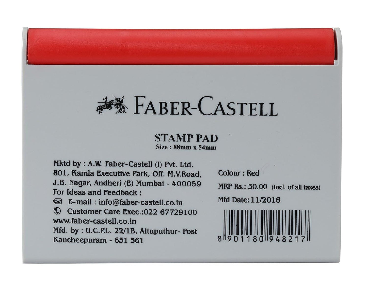 Faber Castell Stamp Pad Small (Red)