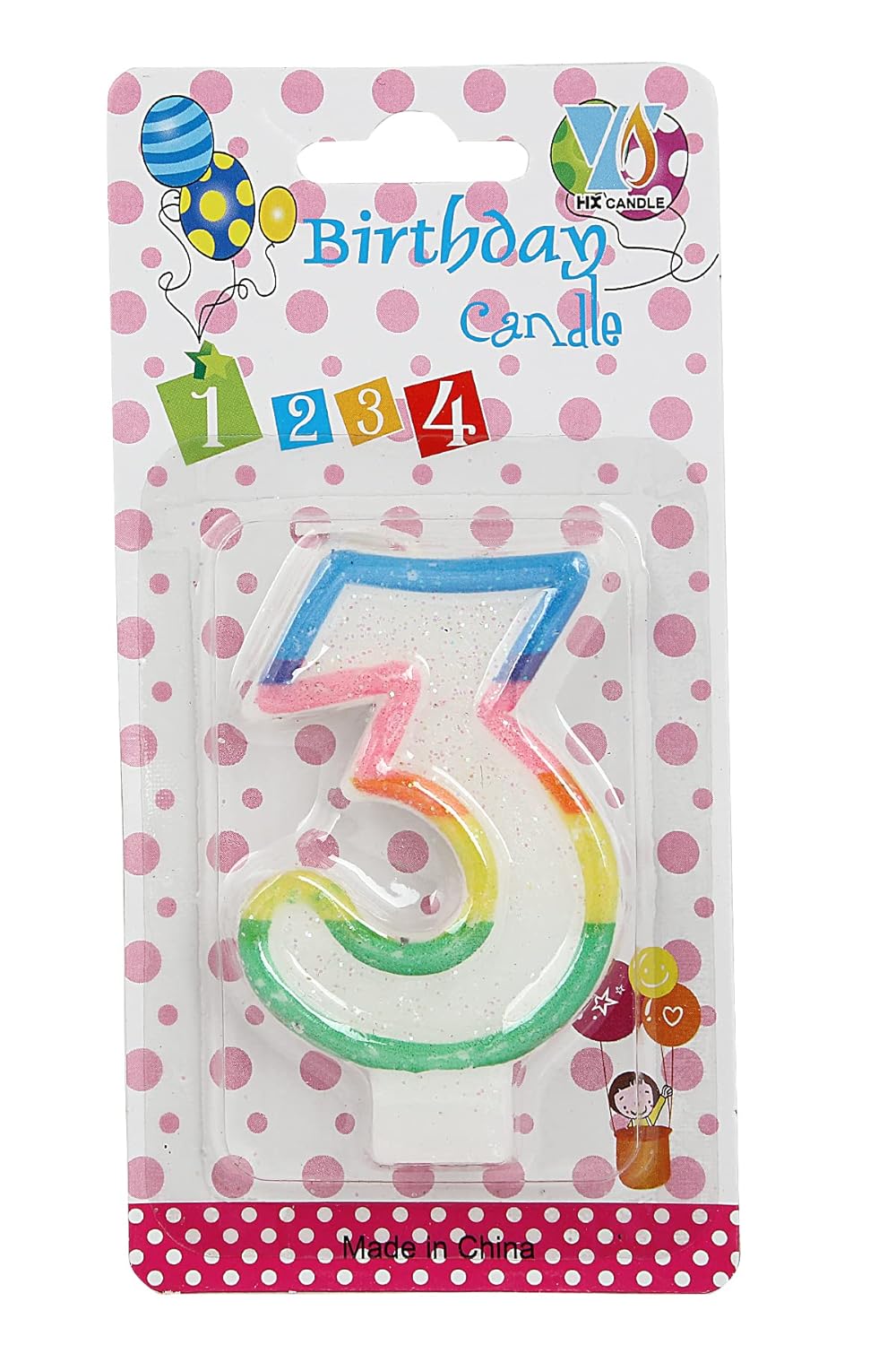 Birthday Number Candle 3