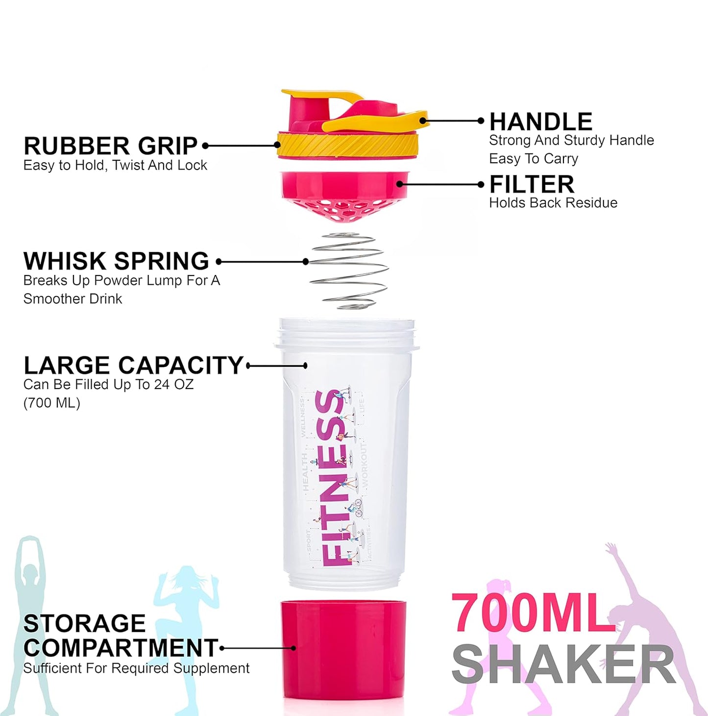 Jony Fit Tox Shaker Bottle