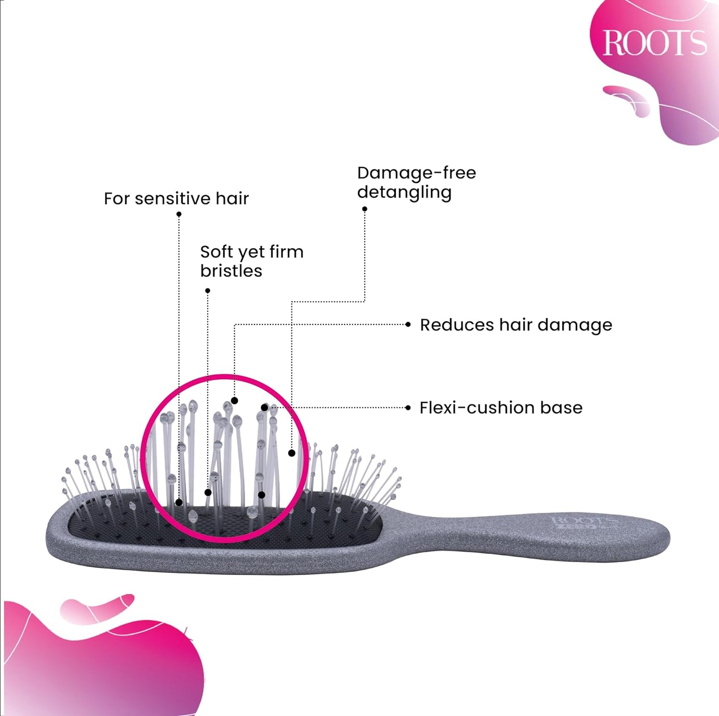 Roots Zero Tangle Hair Brush