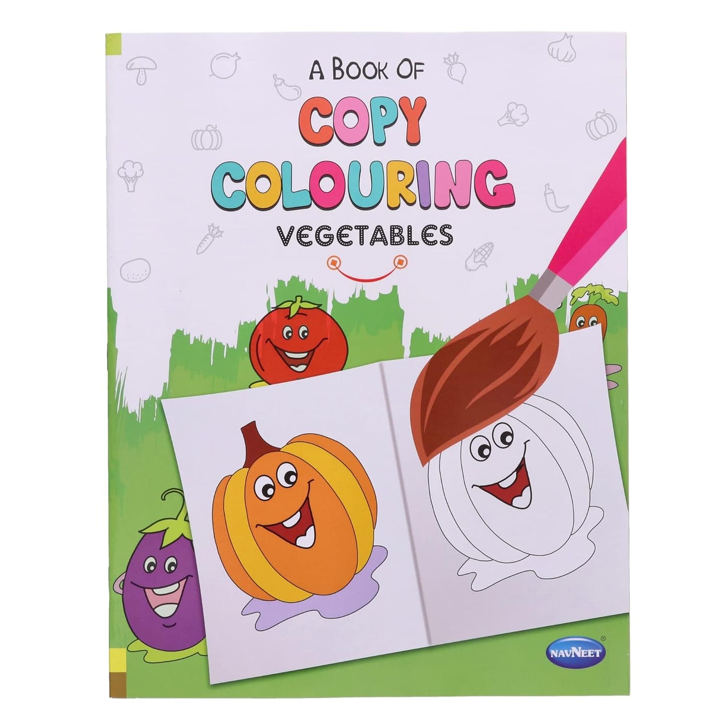 Navneet A Book of Copy Colouring Vegetables