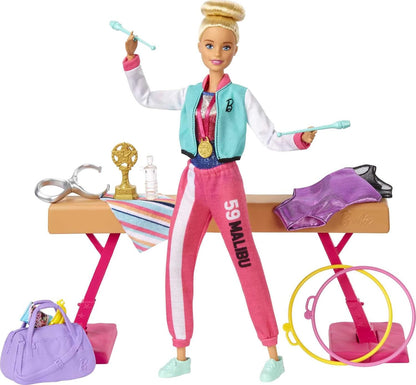 Barbie Gymnastics Playset with Doll (GJM72)