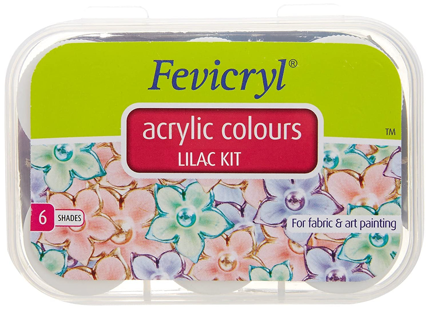 Fevicryl Acrylic Colours Lilac Kit 6 Shades