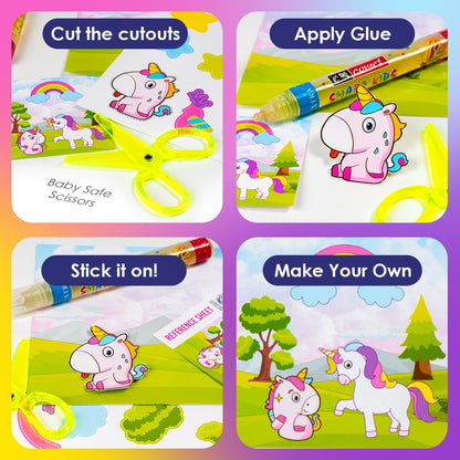 Ratna Unicorn Cut & Paste DIY