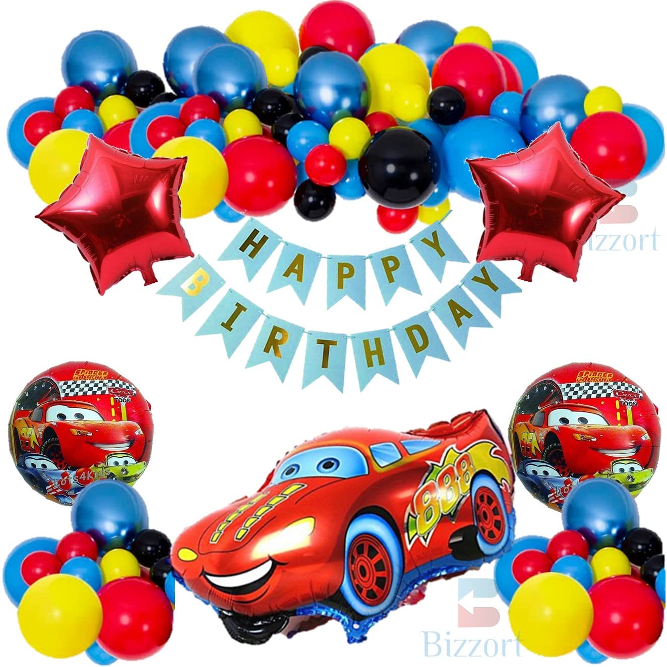 888 Cars Balloon