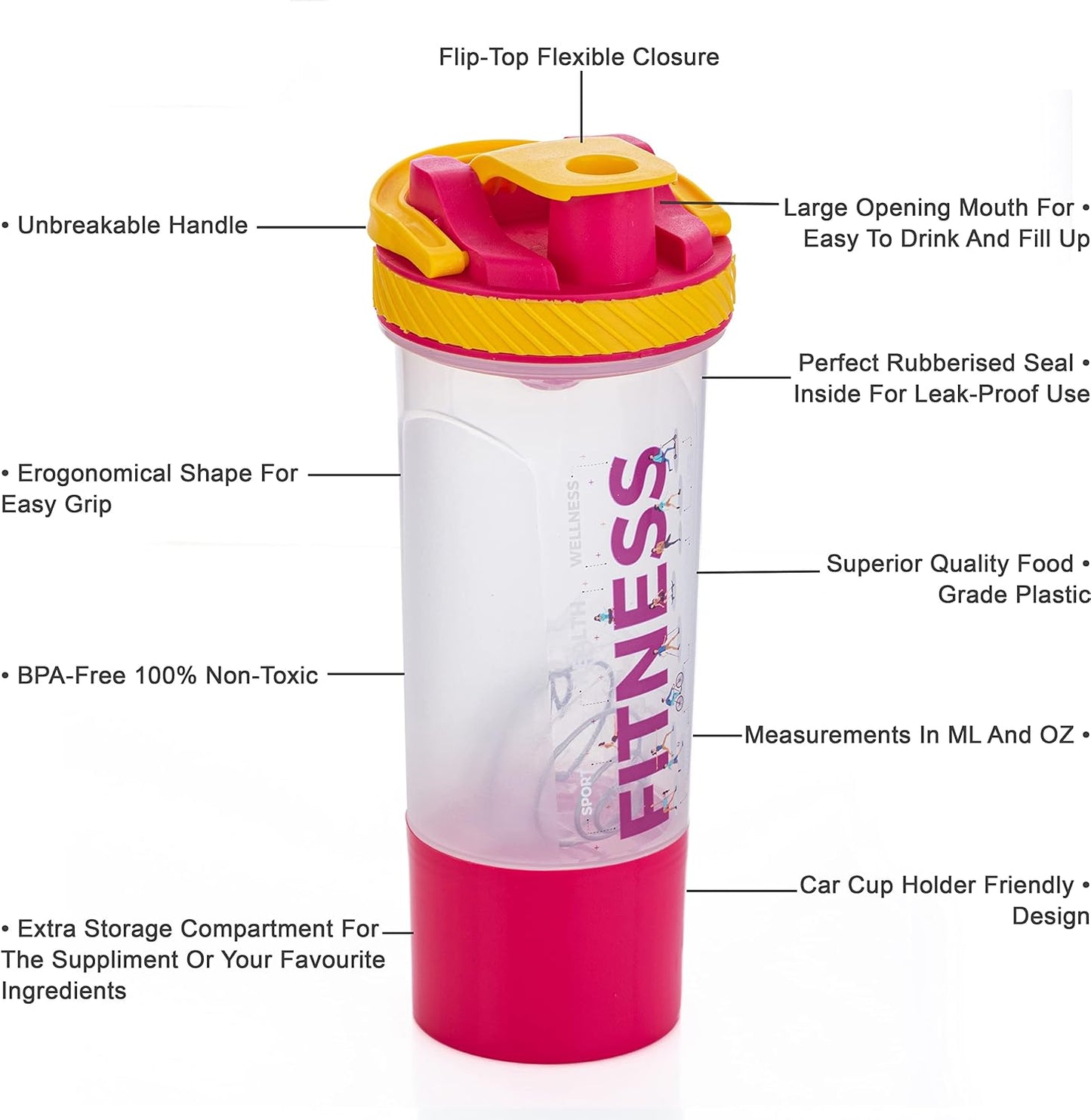 Jony Fit Tox Shaker Bottle