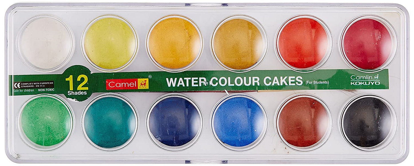 Camel Water Colour Cake 12 Shade Tin