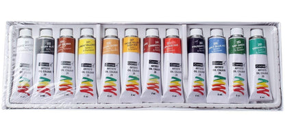 Camel Artist Oil Colours Tube (Set of 12 Shades x 9 ml)