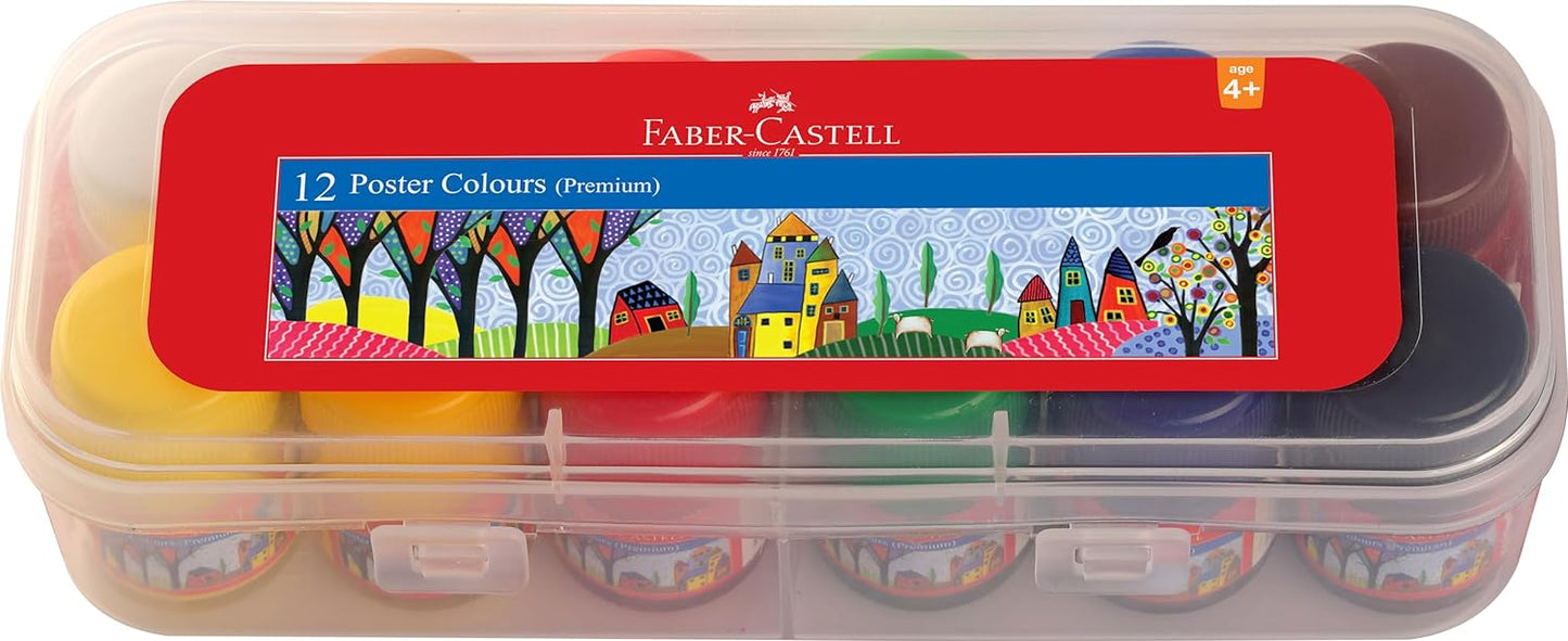 Faber Castell 12 Poster Colours (Premium)