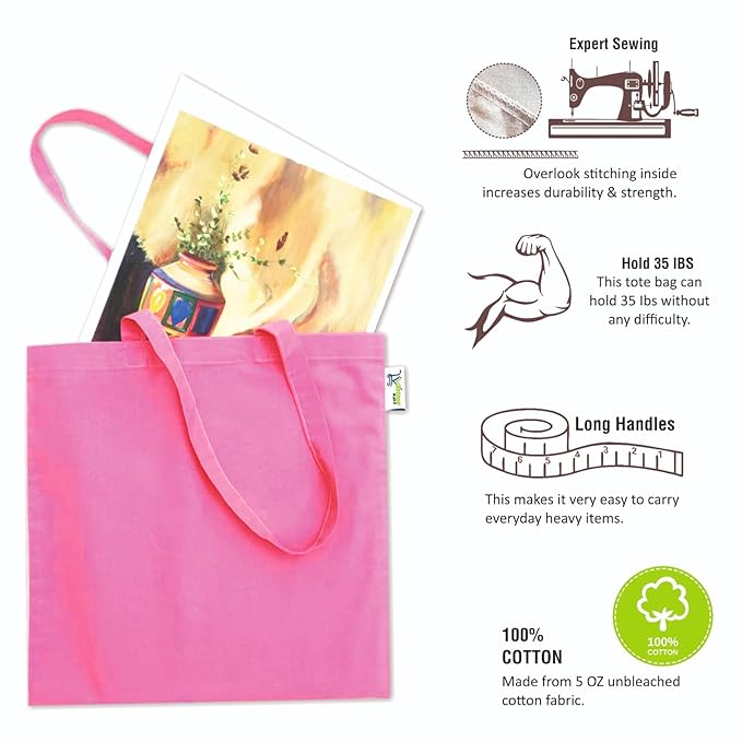 Fancy Canvas Bag Big Pink