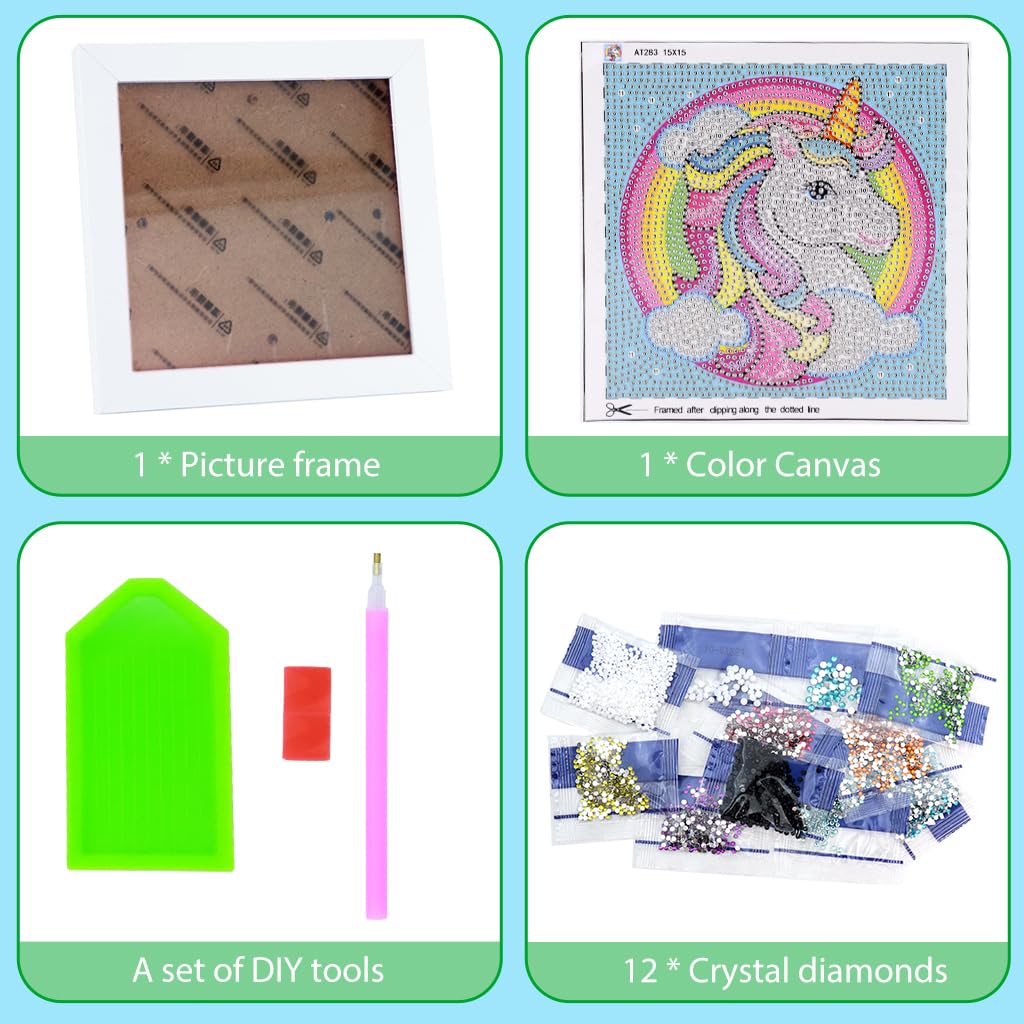 DIY Diamond Painting Kit with Photo Frame  Medium