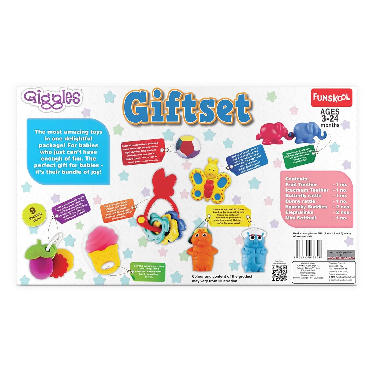 Funskool Giggles Giftset (9 Toys)