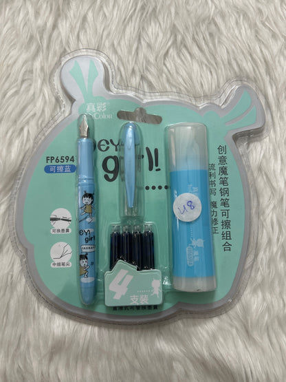 Fancy Erasable Pen Set