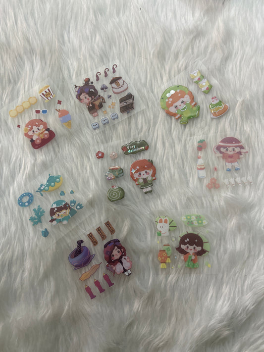 Combo Set of 8 Stickers