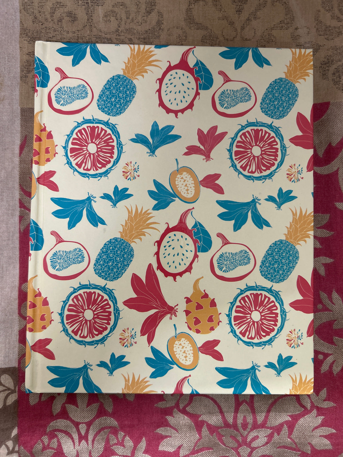 Exercise Book Paperkraft (Unruled) 192 Pgs by Gifthubmart with colorful fruit-pattern cover