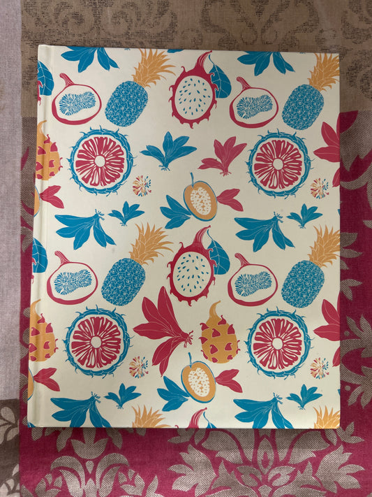Exercise Book Paperkraft (Unruled) 192 Pgs by Gifthubmart with colorful fruit-pattern cover