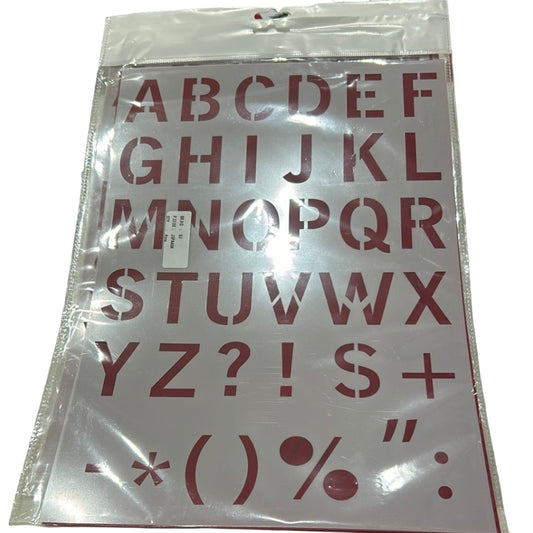 Jags Plastic Stencil- Capital Alphabets