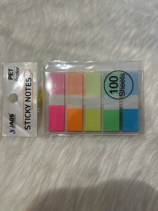 Sticky Note Index Neon 5 Colour JSNA03