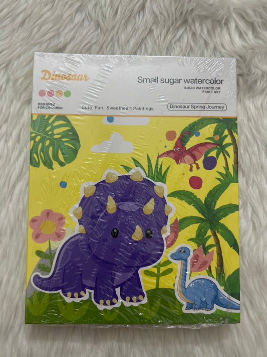 Solid Watercolour Paint Set- Dinosaur