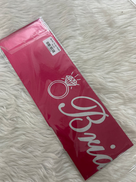 Bride To be Sash