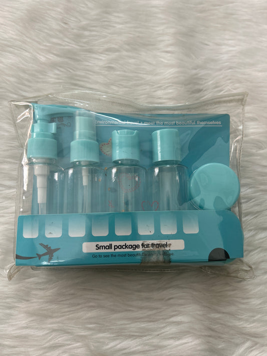Portable Travel vacuum Bottle Set Of 5- Blue