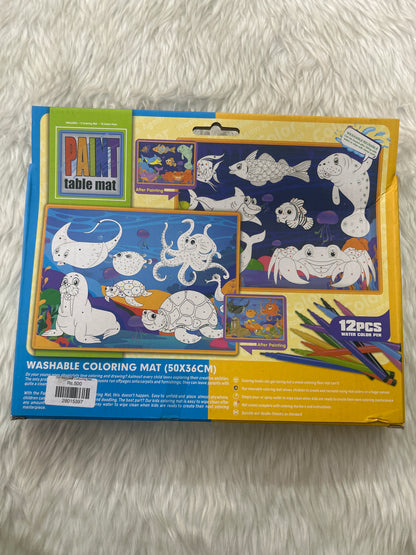 DIY Washable Paint Colouring Mats (50x36 CM) 3+