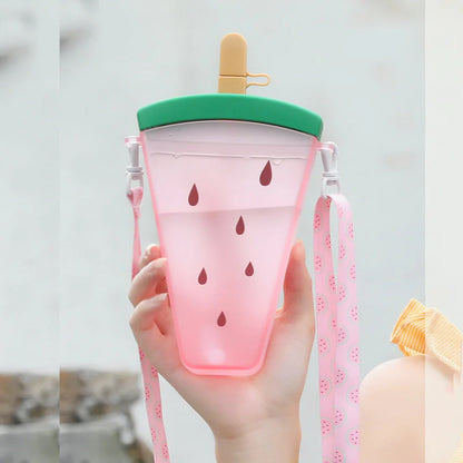 Ice Cream Watermelon Water Bottle Plastic 320ML