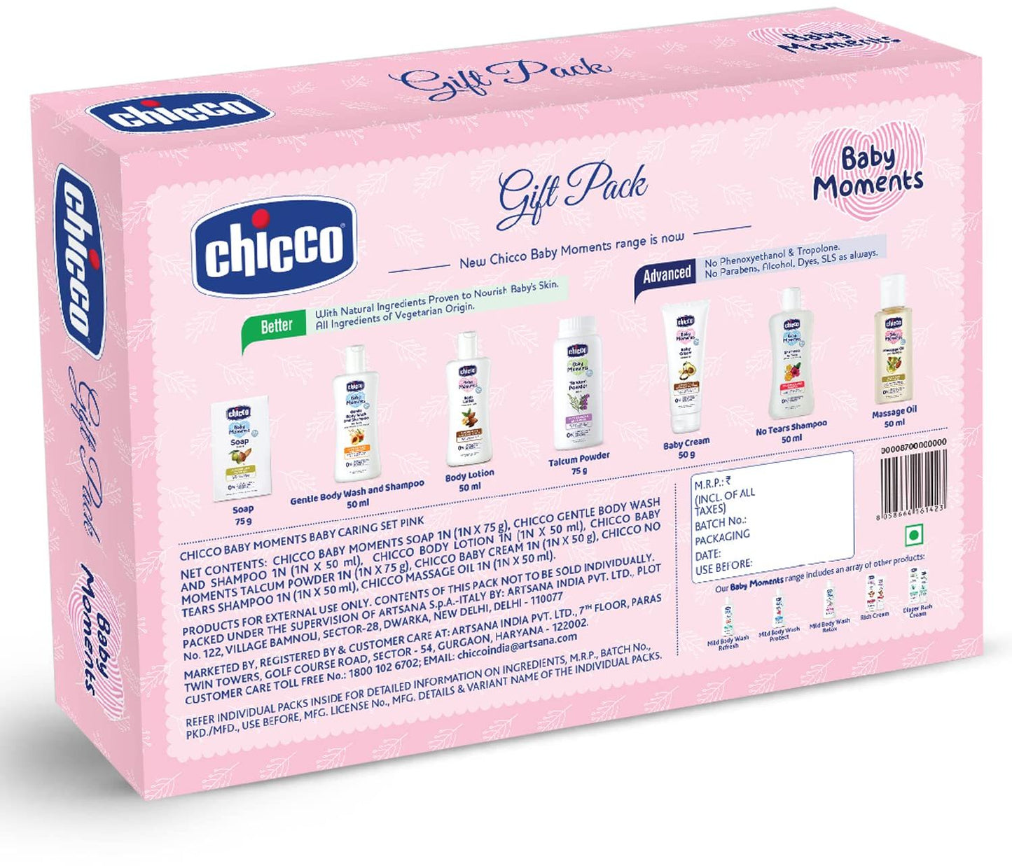 Chicco Baby Moments Gift Pack Set